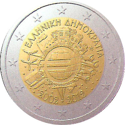 Griekenland 2012 10 Jaar Euro