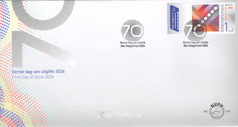 4355-E910 70 jaar PostEurop Nederland 2026