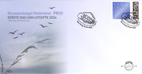4372-E913 Rouwpostzegel Prio Nederland 2026