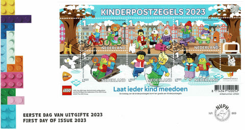 4154-58-E869 Kinderpostzegels Lego Nederland 2023