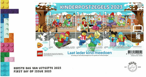 4148-E869 Kinderpostzegels Lego Nederland 2023