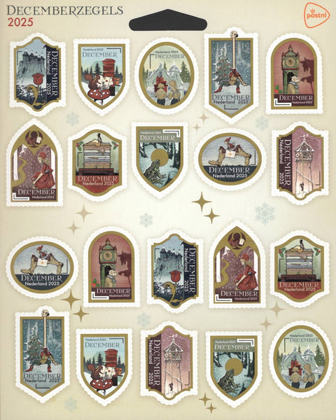 4320-29V Decemberzegels Vel Nederland 2025