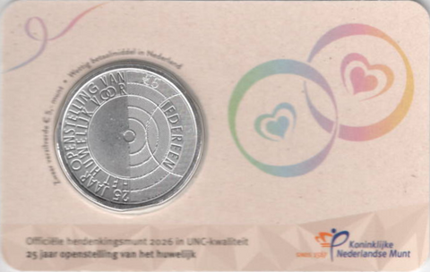 cc085 25 jaar Homohuwelijk Vijfje UNC 2026