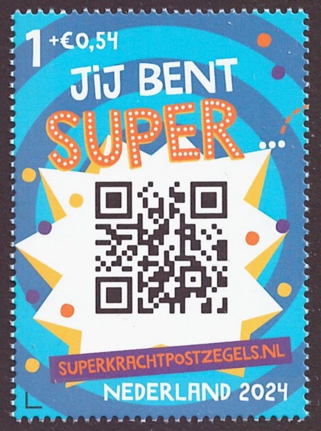 4238 "Jij bent super!" - Kinderpostzegel variant prestigeboekje Nederland 2024