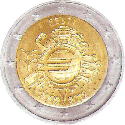 Estland 2012 10 Jaar Euro