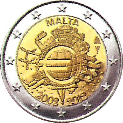 Malta 2012 10 Jaar Euro