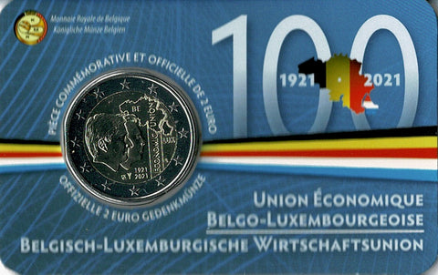 Belgie 2021 - 100 Jaar Unie Belgie - Luxemburg