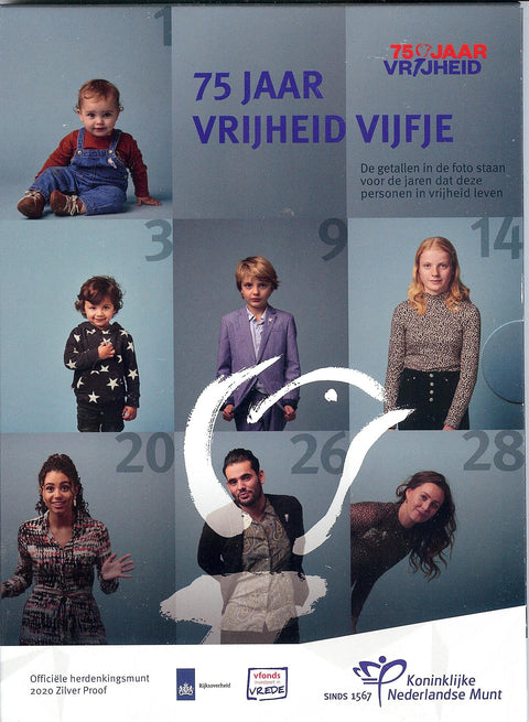 2020 75 Jaar Vrijheid Vijfje