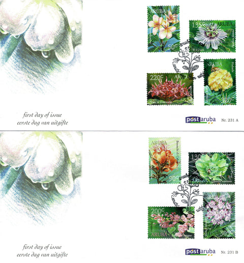 Aruba 2017 Bloemen - Eerste Dag Envelop (231AB)