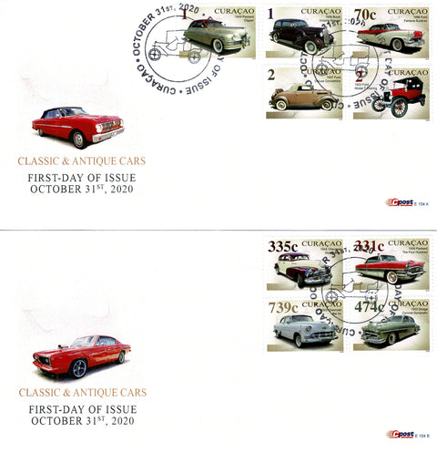 Curacao2020 Klassieke Auto's - Eerste Dag Envelop (104AB)