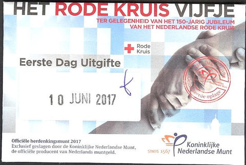 FDCC023 Rode Kruis Vijfje 1e Dag