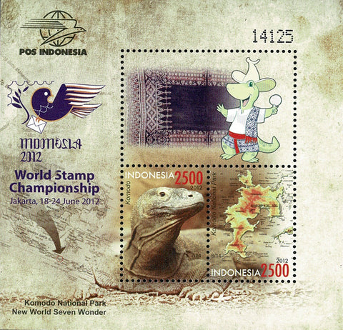 3000-01 Wereldpostzegel Kampioenschap Indonesie 2012