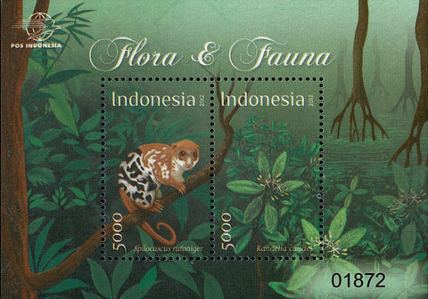 3044-45V Flora en Fauna Blok Indonesie 2012