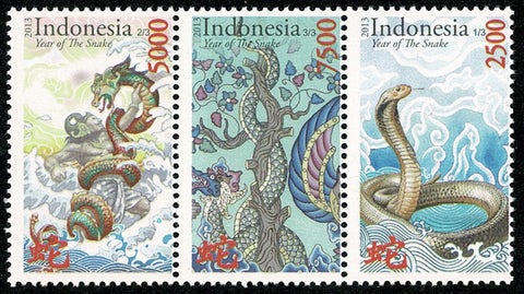 3046-48 Chinees Nieuwjaar, Jaar van de Slang - Indonesie 2013