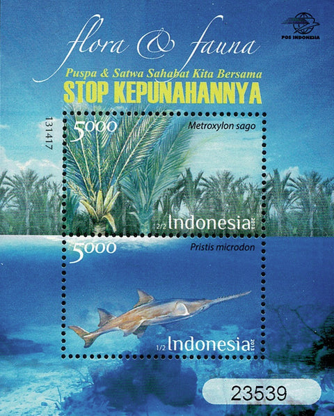 3097-98 Flora en Fauna Blok Indonesie 2013