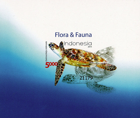 3155a Flora en Fauna Blok - Indonesie 2014