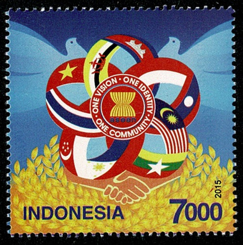 3195 48 Jaar ASEAN Gezamelijke uitgifte - Indonesie 2015