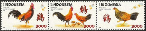 3277-79 Chinees Nieuwjaar, Jaar van de Haan - Indonesie 2017