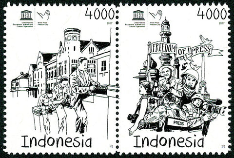 3286-87 Wereldpersvrijheidsdag - Indonesie 2017 