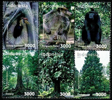 3394-99 Flora en Fauna - Indonesie 2018