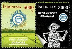 3483-84 Stop Drugs - Indonesie 2019