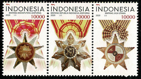 3581-83 Medailles - Indonesie 2020