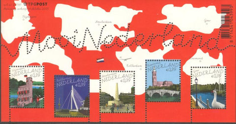 2364 Verzamelblok (rood) Mooi Nederland 2005