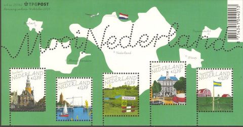 2365 Verzamelblok (groen) Mooi Nederland 2005