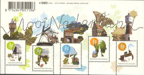 2577 Verzamelblok - Mooi Nederland 2008