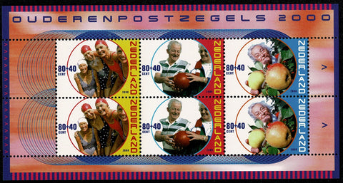 1893 Ouderenzegels Blok Nederland 2000