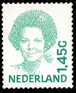 1495b Koningin Beatrix, 1,45 Gulden (Groen) Nederland 2001