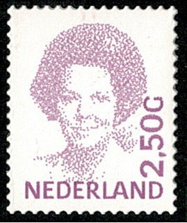1499b Koningin Beatrix, 2,5 Gulden (Lila) Nederland 2001