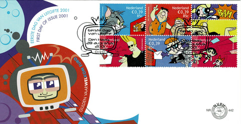 1994-98-E442 Vijf maal Cartoons Nederland 2001