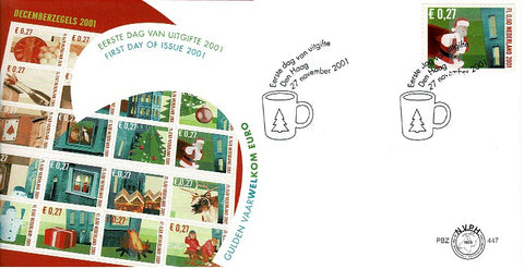 2014-33-E447 Decemberzegels Nederland 2001