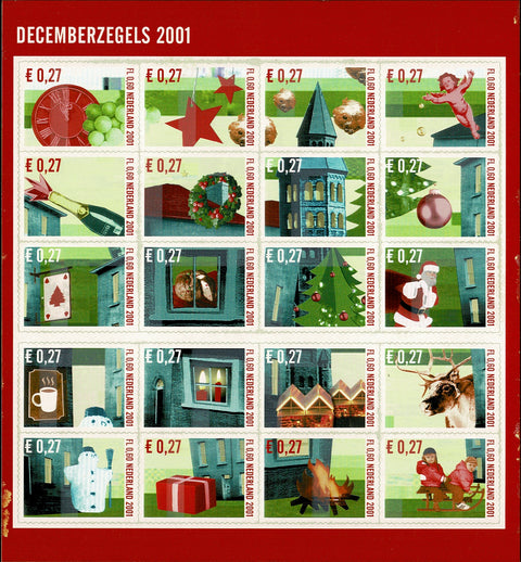 2014-33V Decemberzegels Vel Nederland 2001