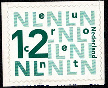 2035a Bijplakzegel 0,12 Nederland 2001