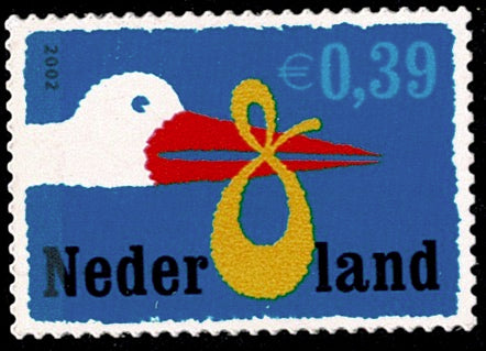 2047 Geboortezegel Nederland 2002