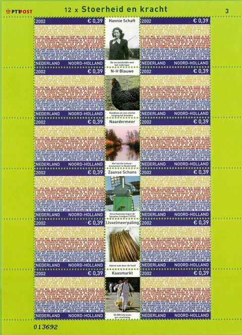 2067V Provinciezegels Vel Noord-Holland - Nederland 2002