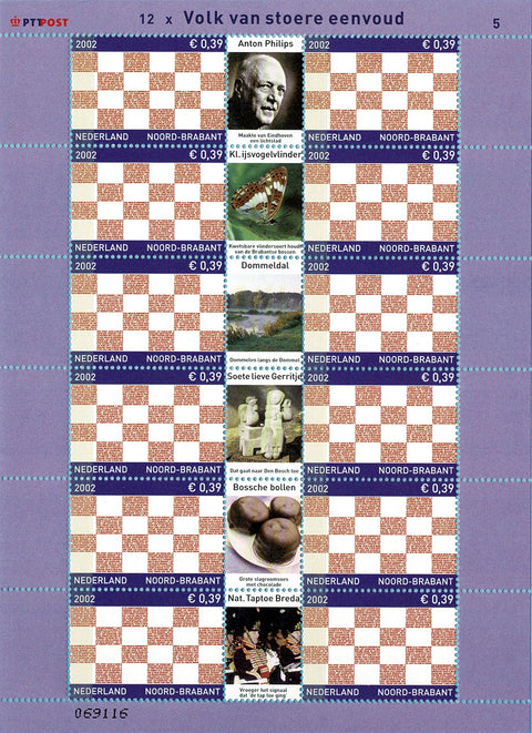 2069V Provinciezegels Vel Noord-Brabant - Nederland 2002