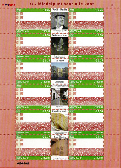 2072V Provinciezegels Vel Utrecht - Nederland 2002