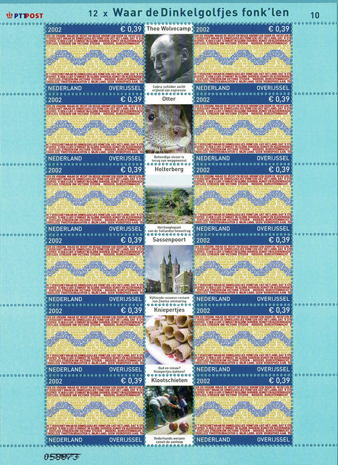 2074V Provinciezegels Vel Overijssel - Nederland 2002