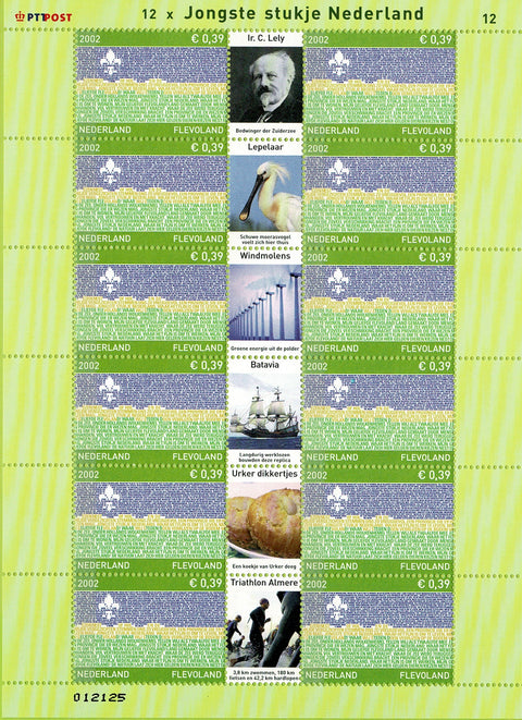 2076V Provinciezegels Vel Flevoland - Nederland 2002