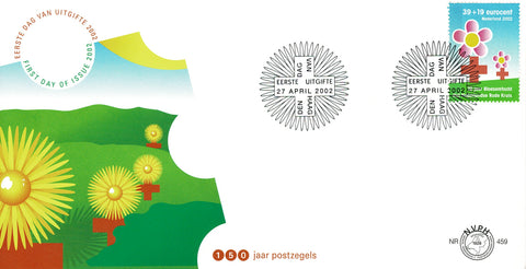 2083-E459 Bloem op Rode Kruis Nederland 2002
