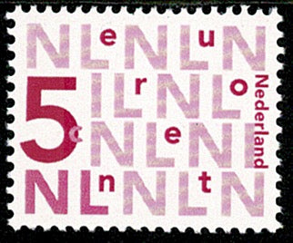 2136 Bijplakzegel 5 cent Nederland 2003