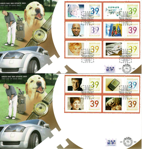 2182-91-E483 Persoonlijke Postzegels Bijzonder Nederland 2003