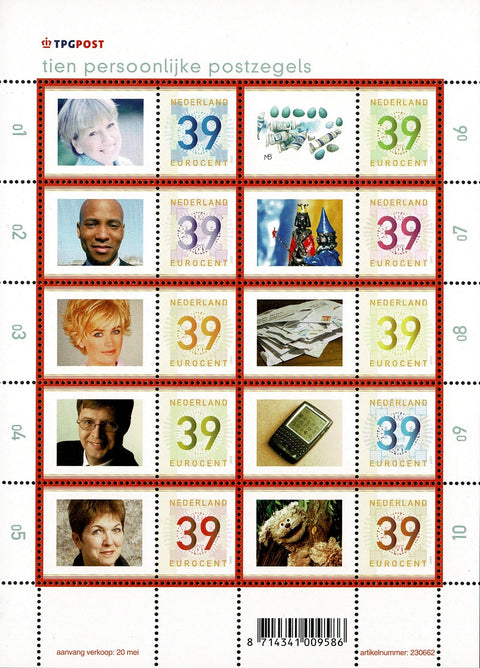 2182-91V Persoonlijke Postzegels Bijzonder Nederland 2003