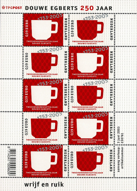 2192-93V 250 Jaar Douwe Egberts Vel Nederland 2003