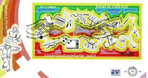 2211-E490 Kinderzegels Blok Nederland 2003