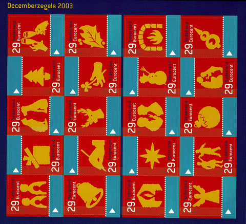 2212-31V Decemberzegels Vel Nederland 2003