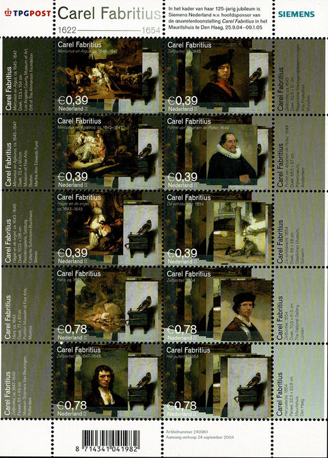 2285-94V Carel Fabritius Nederland 2004